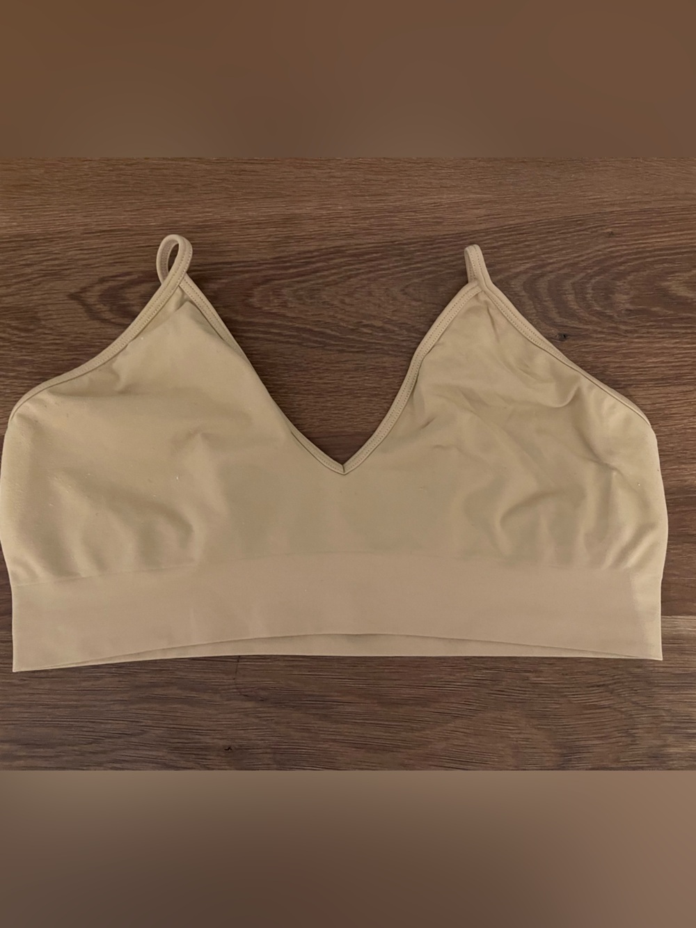 SKIMS Nude Seamless Bralette Size 1X Adjustable Straps